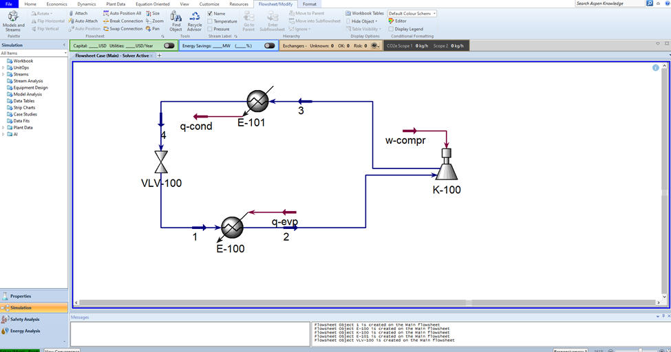 Running simulation